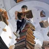 Bookish Man Diamond Painting
