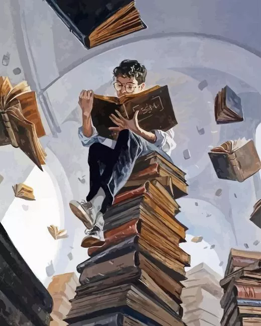 bookish man Diamond Paintings Bookish Man Diamond Painting