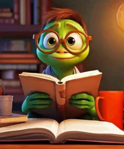 Bookworm Game Diamond Painting