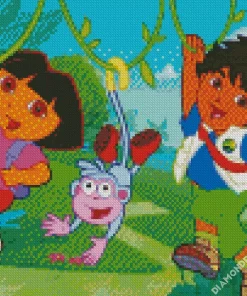 Cool Diego Dora Diamond Painting