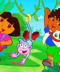 Cool Diego Dora Diamond Painting