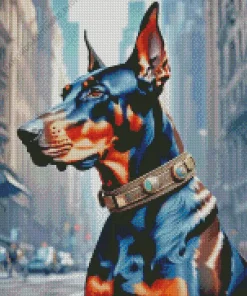 Cool Doberman Art Diamond Painting