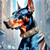 Cool Doberman Art Diamond Painting