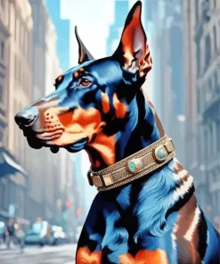 Cool Doberman Art Diamond Painting