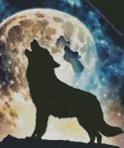 Dog Silhouette Diamond Painting