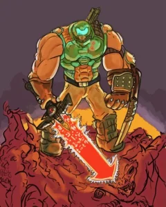 Doomguy Doom Diamond Painting