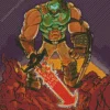 Doomguy Doom Diamond Painting