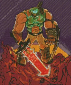 Doomguy Doom Diamond Painting