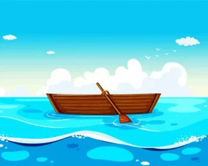 Animation Boat Diamond Painting