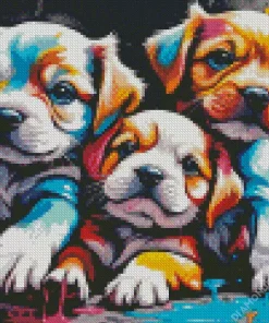 Adorable Puppies Diamond Painting