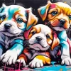 Adorable Puppies Diamond Painting