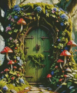 Door In A Forest Diamond Painting
