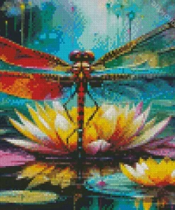 Aesthetic Dragonfly Diamond Painting