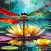 Aesthetic Dragonfly Diamond Painting