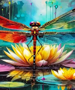 Aesthetic Dragonfly Diamond Painting