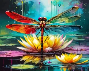 Aesthetic Dragonfly Diamond Painting