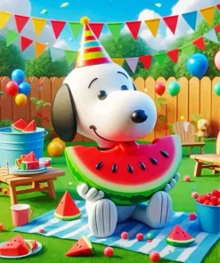 Aesthetic Snoopy Diamond Painting