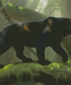 Black Panther Diamond Painting