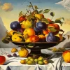 Bowl Of Fruit Diamond Painting