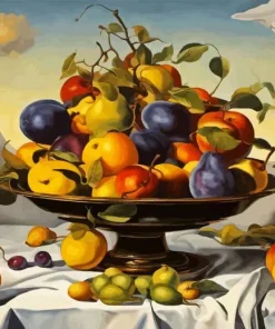 Bowl Of Fruit Diamond Painting