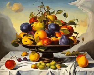 Bowl Of Fruit Diamond Painting
