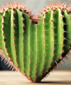 Cactus Heart Diamond Painting