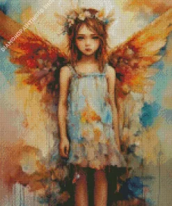 Girl With Wings Diamond Painting