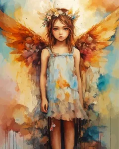 Girl With Wings Diamond Painting