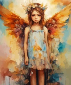 Girl With Wings Diamond Painting