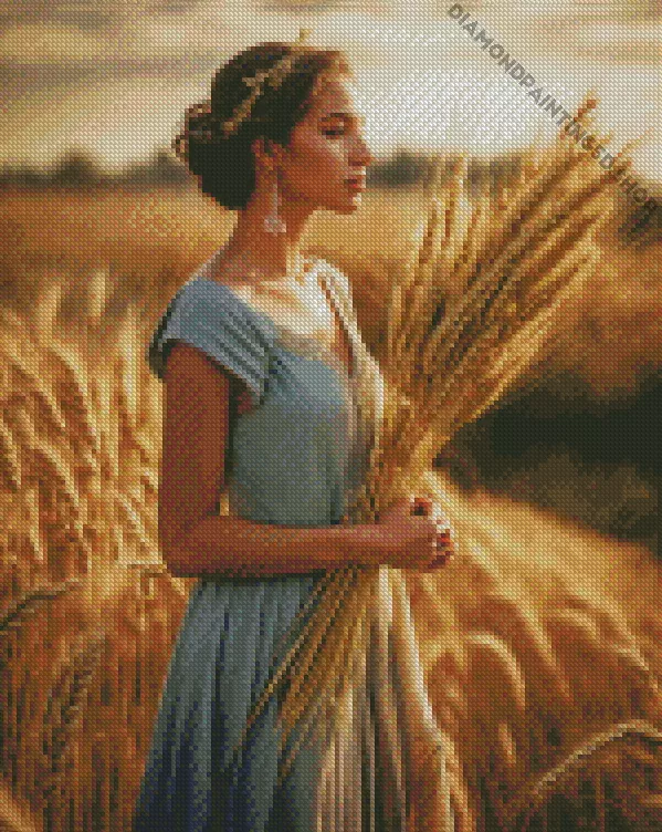 harvest girl Diamond By Numbers Harvest Girl Diamond Painting