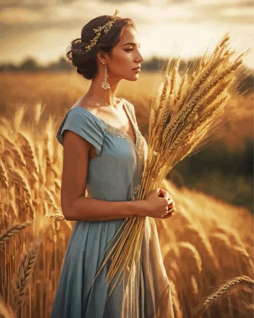 harvest girl Diamond Paintings Harvest Girl Diamond Painting