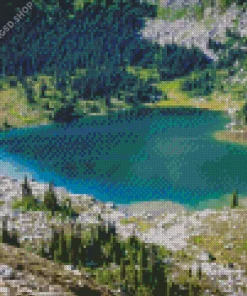 Heart Lake Canada Diamond Painting
