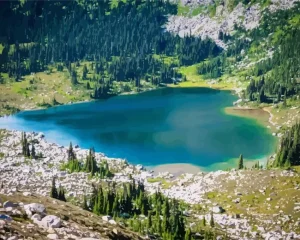 Heart Lake Canada Diamond Painting