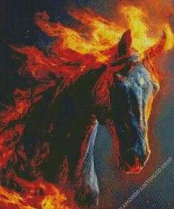 Hell Horse Diamond Painting