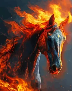 Hell Horse Diamond Painting