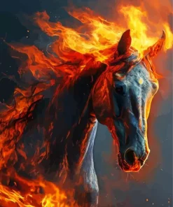 Hell Horse Diamond Painting