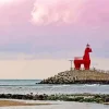 Red Horse Lighthouse Diamond Painting