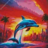 Jumping Dolphin Diamond Painting