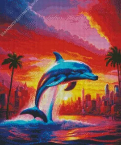 Jumping Dolphin Diamond Painting