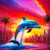Jumping Dolphin Diamond Painting