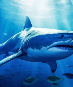 Megalodon Shark Diamond Painting