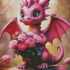Little Pink Dragon Diamond Painting