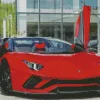 Red Lamborghini Diamond Painting