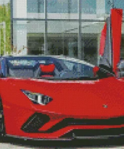 Red Lamborghini Diamond Painting