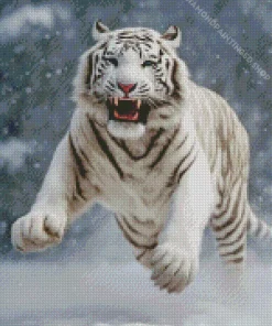 Tiger Roaring Diamond Painting