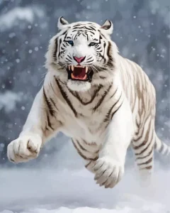 Tiger Roaring Diamond Painting