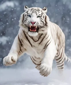 Tiger Roaring Diamond Painting