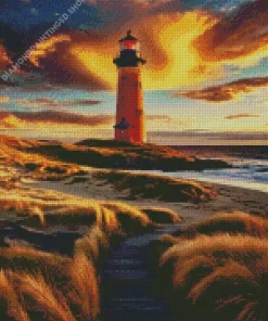 Beach boardwalk Diamond Painting