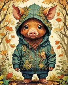 Boar Baby Diamond Painting