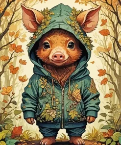 Boar Baby Diamond Painting